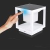 Słupek ogrodowy solarny V-TAC 2W LED czujnik ruchu IP65 biały VT-11022 3000K 90lm 3 lata gwarancji